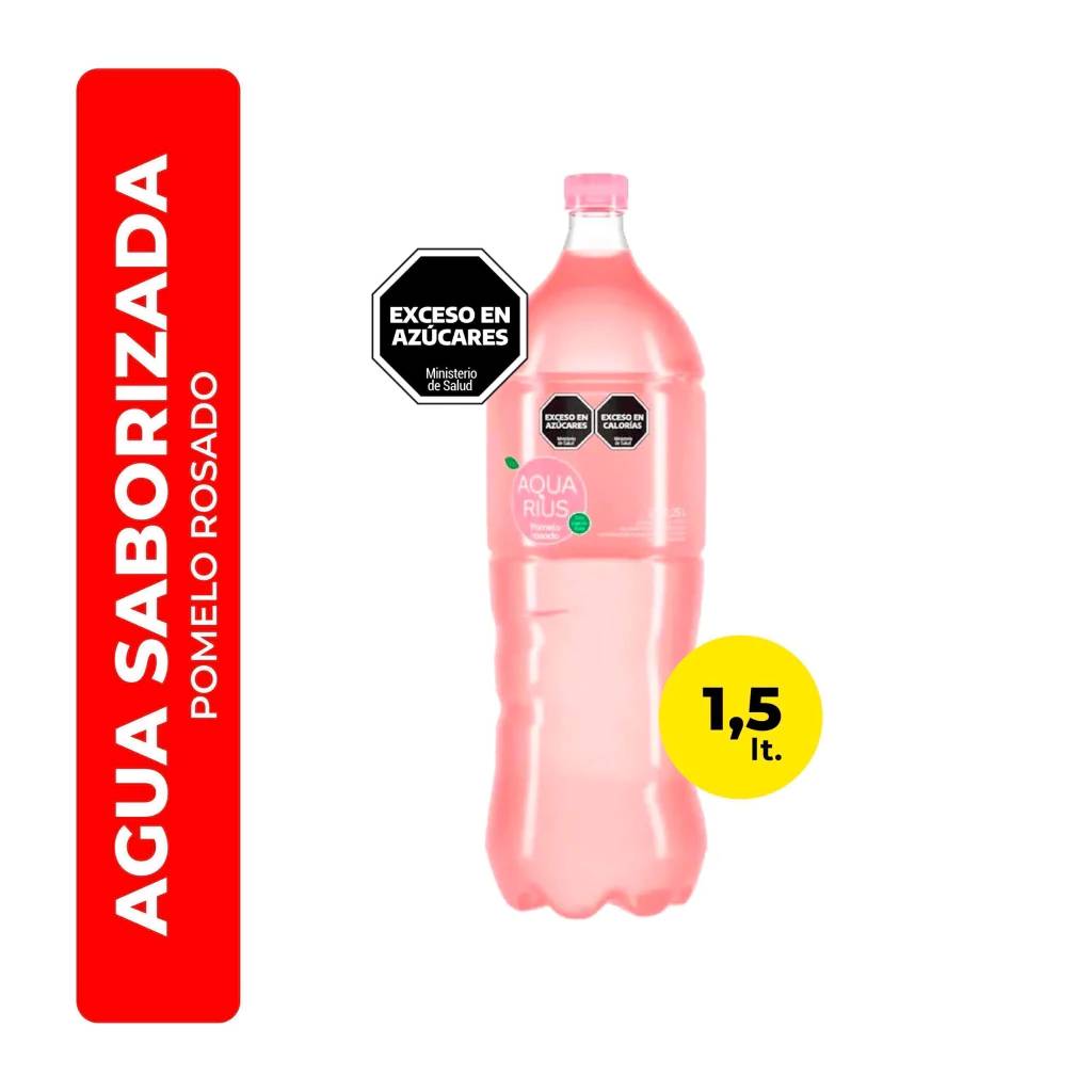 Agua Saborizada Aquarius Pomelo Rosado 1,5l