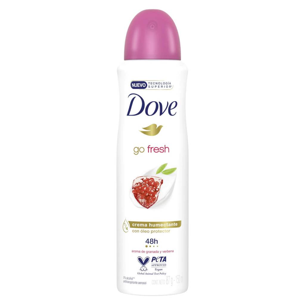 Antitranspirante Femenino Dove Go Fresh Granada y Verbena 150ml