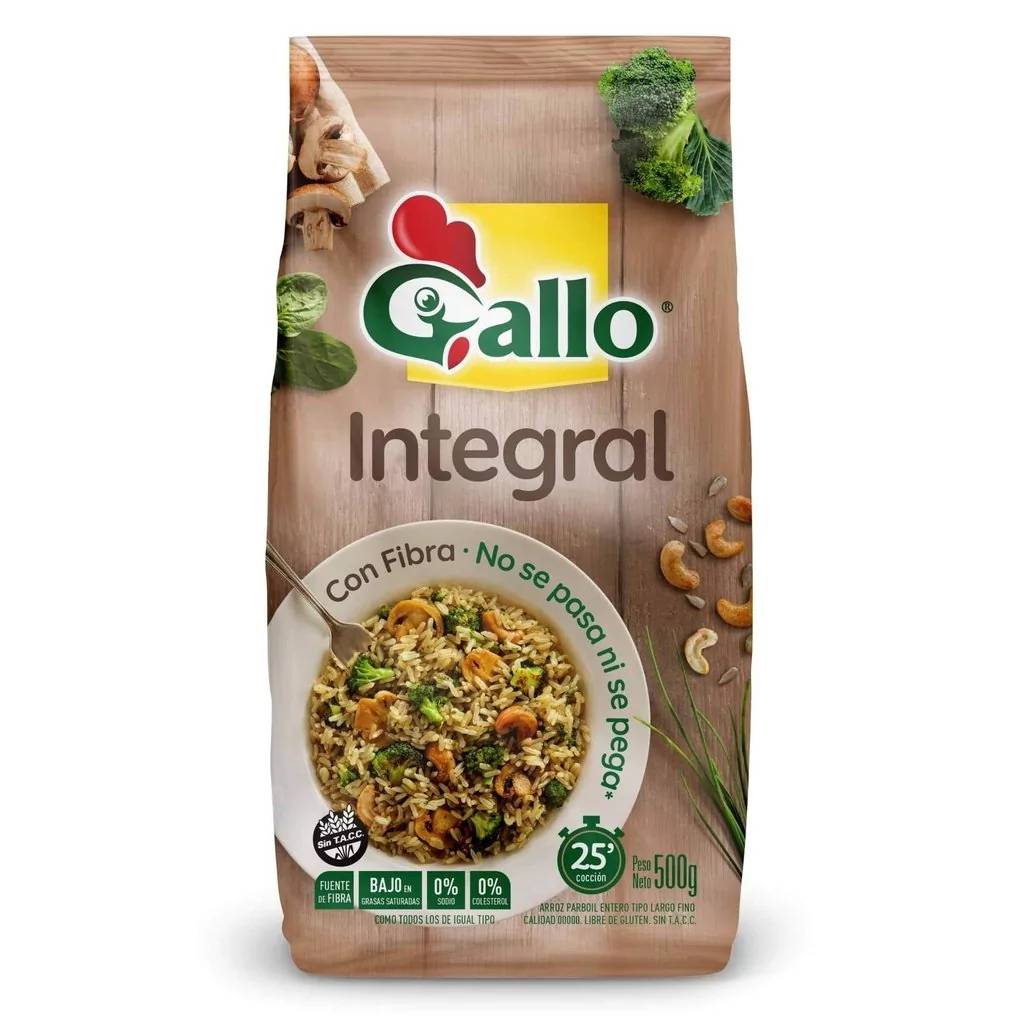 Arroz Gallo Integral 500gr