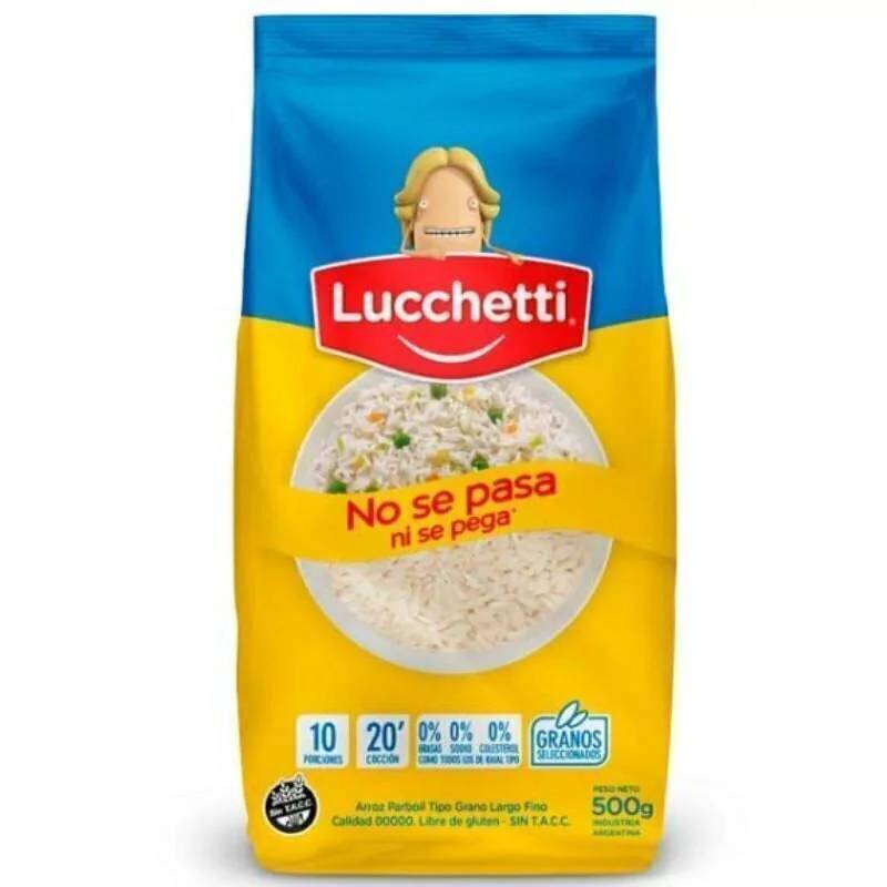 Arroz Lucchetti Parboil Largo Fino No se Pasa 500 gr.