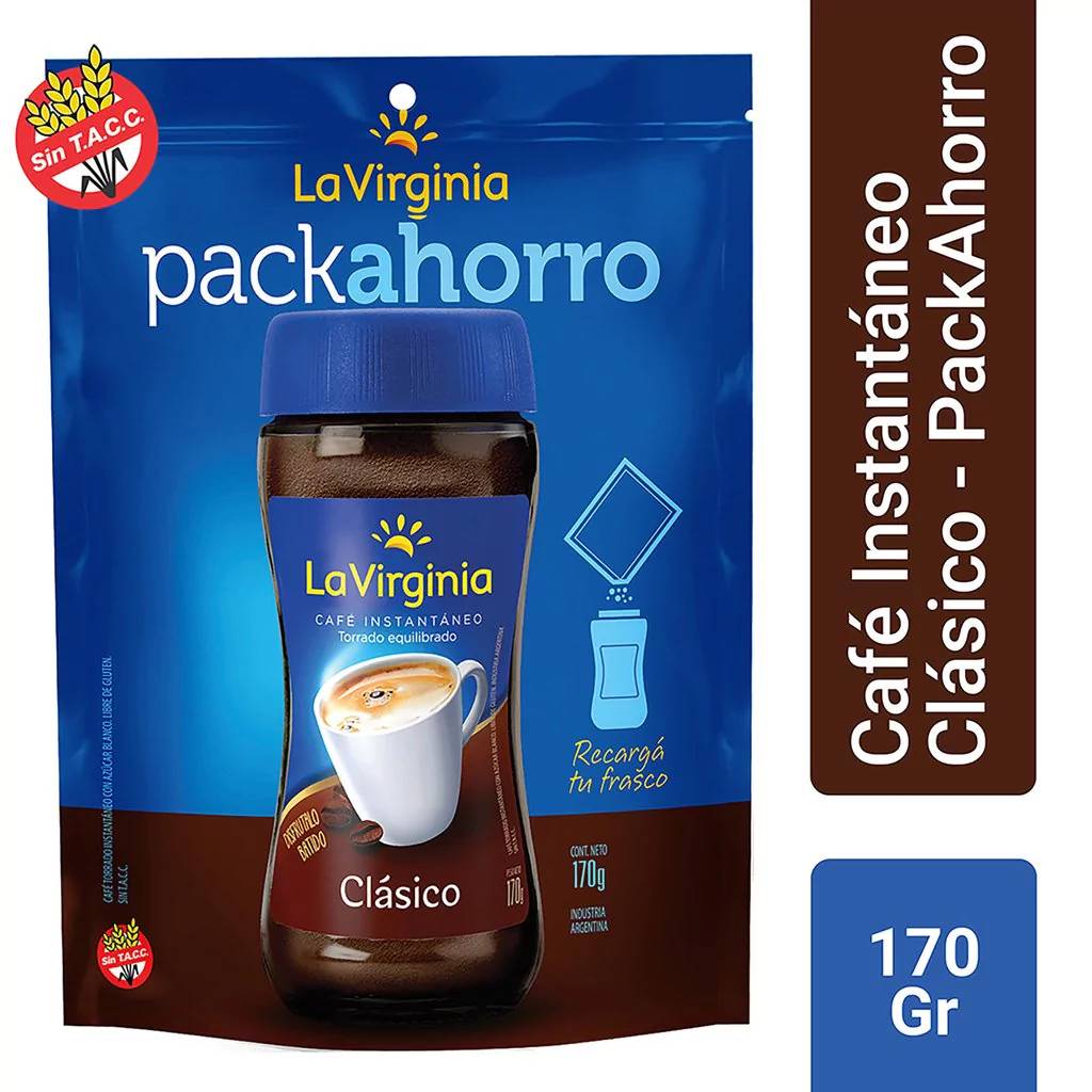 Cafe La Virginia Clasico Doy Pack 170gr