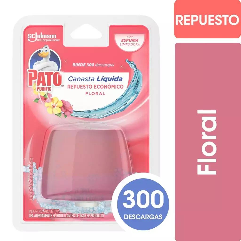 Canasta Liquida Floral Pato Purific Repuesto 50 Ml