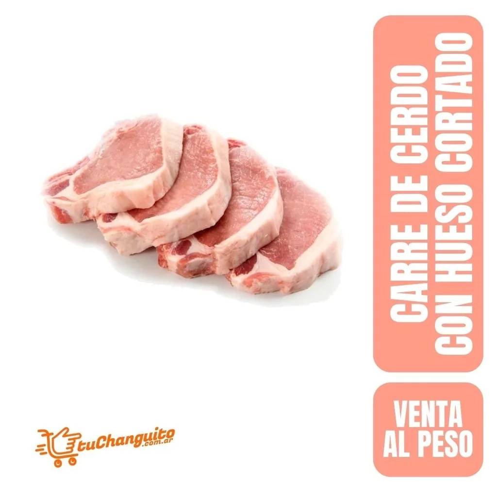 Carré con hueso cortado x kg