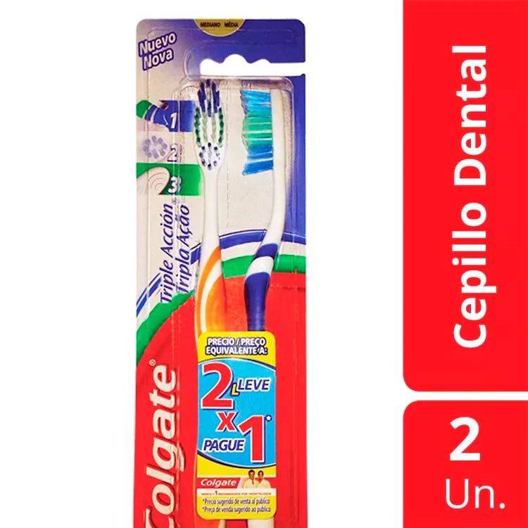 Cepillo Dental Colgate Triple Acción x2