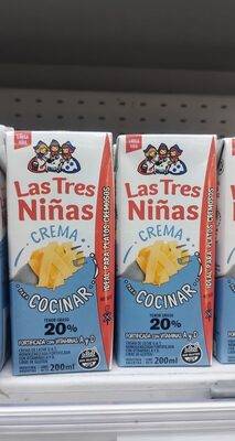 Crema de Leche Larga Vida Las Tres Niñas p/cocinar 200ml