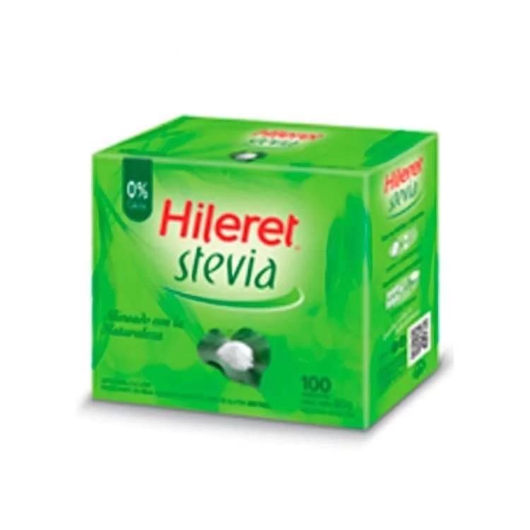 Edulcorante Hileret Stevia 100 Sobres