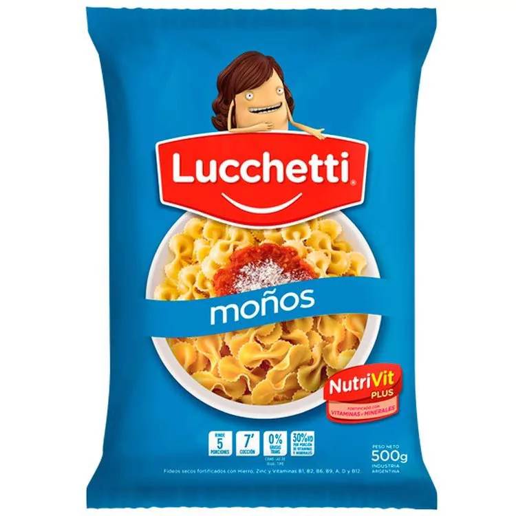 Fideos Lucchetti Moños 500 Gr