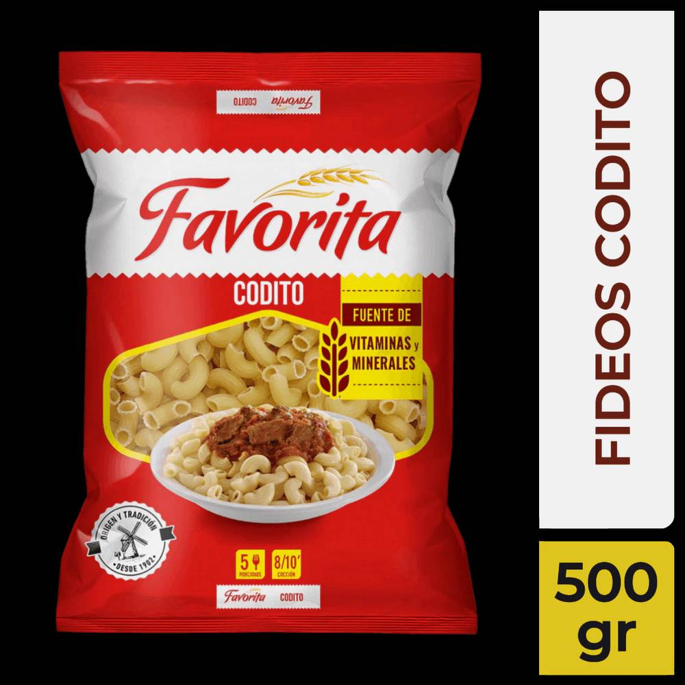 Fideo Favorita Codito 500g