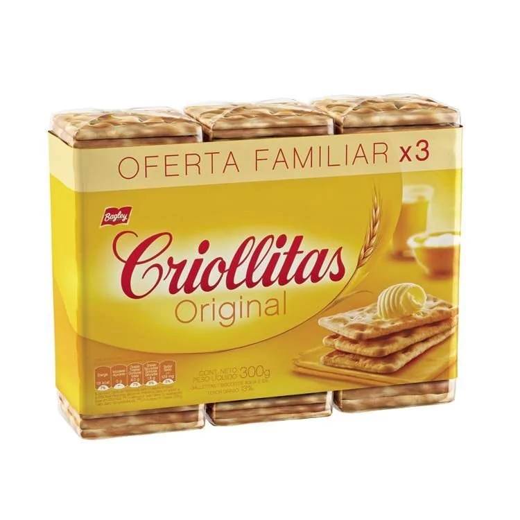 Galletitas Criollitas 3X100 Gr