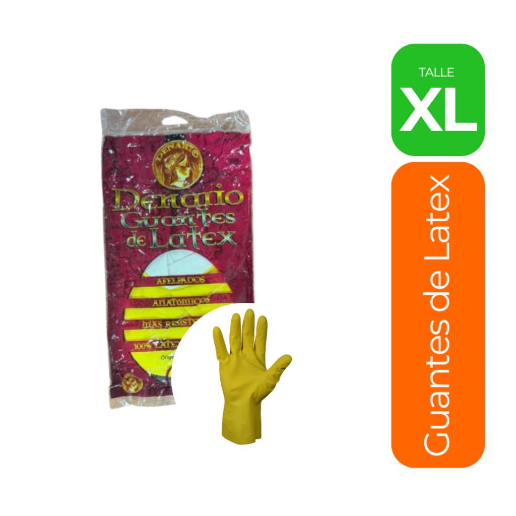 Guantes de Latex Denario Talle XL
