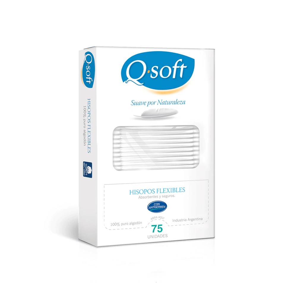 Hisopos Q Soft estuche 75 Un