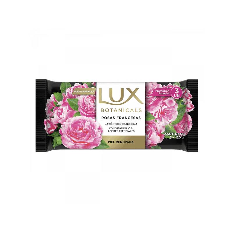Jabon De Tocador Lux Rosa Francesa 3X125 Gr