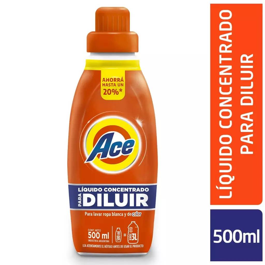 Jabon Líquido Ace Concentrado para Diluir 500ml