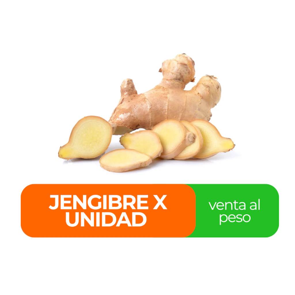Jengibre x unidad venta al peso