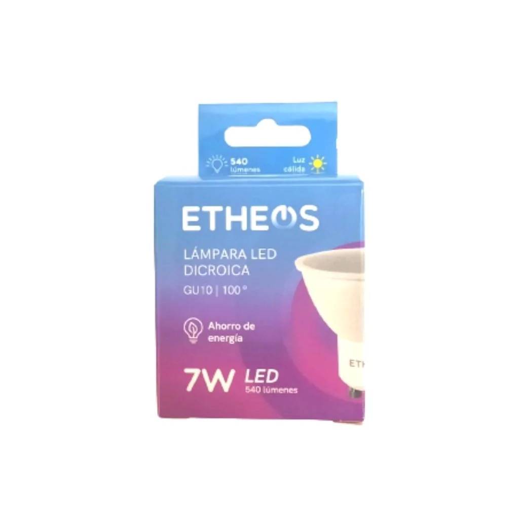 LAMPARA LED DICROICA LUZ CALIDA DE 7W ETEOS