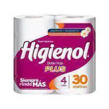 Papel Higienico Higienol Plus Doble Hoja 4 x 30 Mt